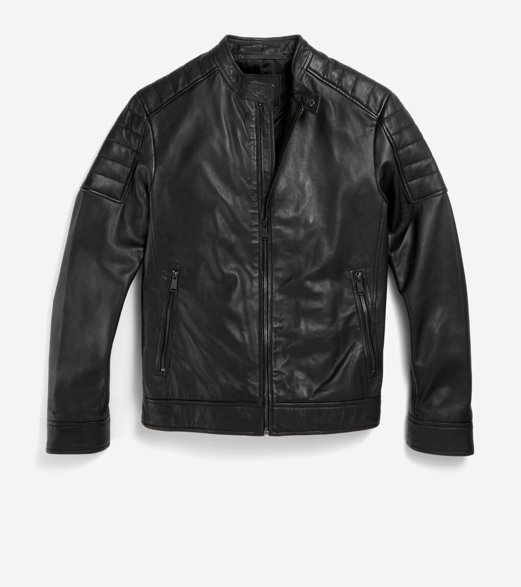 LEATHER RACER JACKET